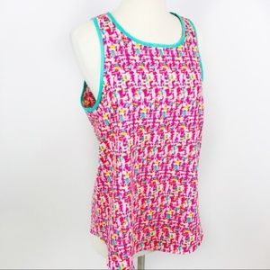 Everly Abstract Print Tank, EUC, Medium